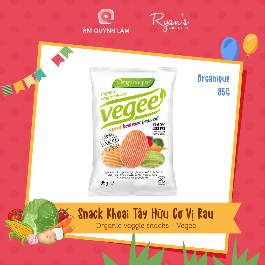 Snack khoai tây hữu cơ vị rau 85g