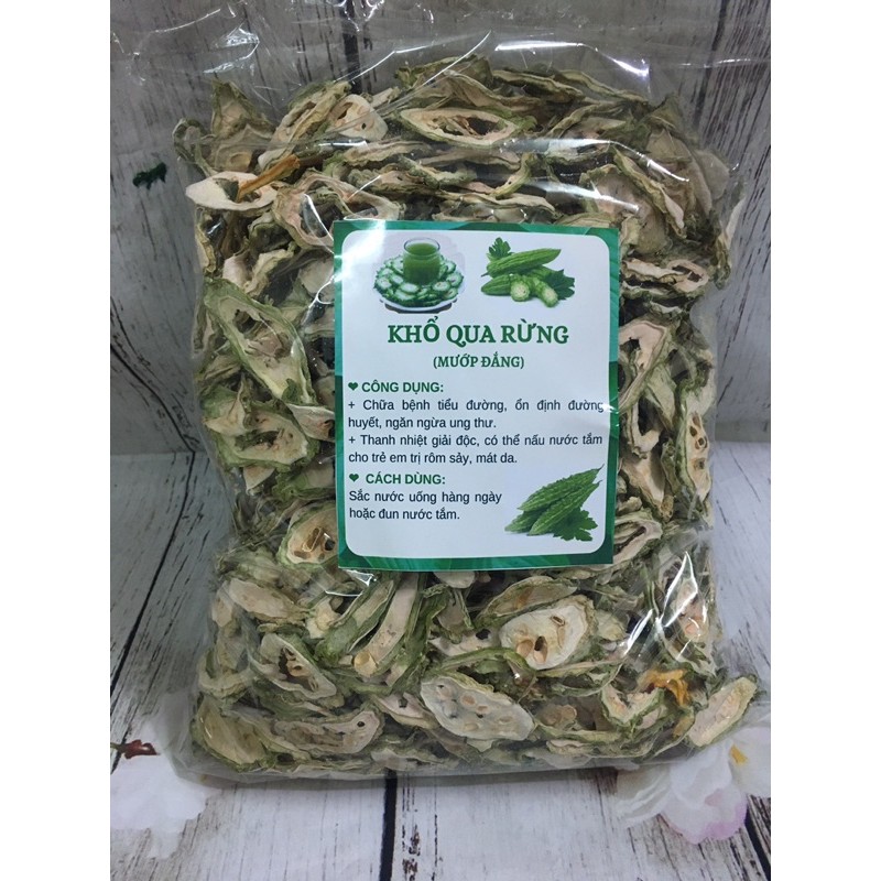 1kg Khổ qua rừng thái lát phơi khô giá sỉ rẻ (mướp đắng khô)