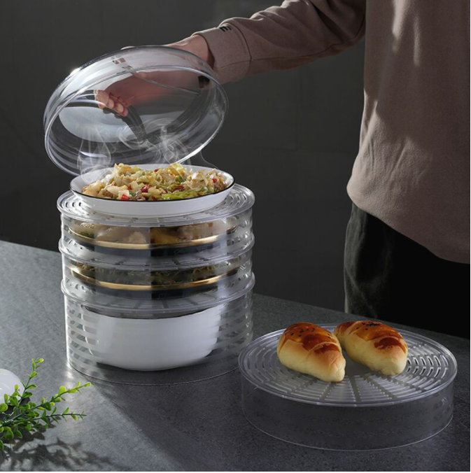 [HCM][GIỮ NHIỆT TỐT] - LỒNG BÀN ĐẬY THỨC ĂN VỚI THIẾT KẾ NHIỀU TẦNG TIỆN ÍCH - KHAY ĐỰNG BẢO QUẢN ĐỒ ĂN CHỐNG BỤI GIỮ NHIỆT LÊN ĐẾN 12H VỚI CHẤT LIỆU NHỰA CAO CẤP - TUYỆT ĐỐI AN TOÀN KHI SỬ DỤNG
