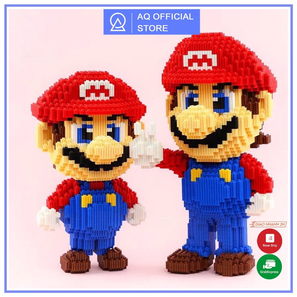 Mô hình lego Mô hình đồ chơi lắp ráp Nhân vật hoạt hình Lego☾ Lego Super Mario Lắp Ráp Mô Hình 3D - Đồ chơi lego