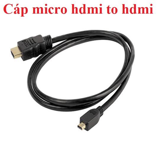 Cáp chuyển đổi hdmi sang micro hdmi 1.5m