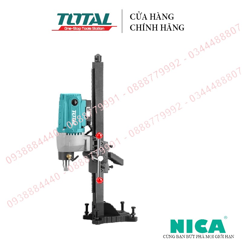 Máy khoan đá 2800w total tddm28001 công suất: 2800w tốc độ không tải:800rpm. đường kính khoan:ø200mm. kèm theo 1 chân khoan. chính hãng - siêu thị đồ nghề