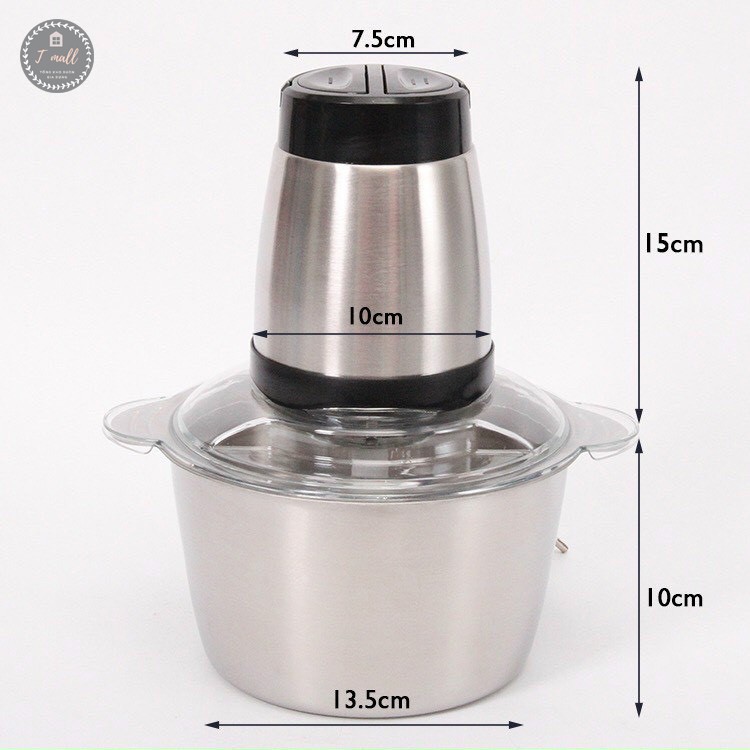 Máy Xay Thịt Inox đa năng Food Processor 200W Cao Cấp