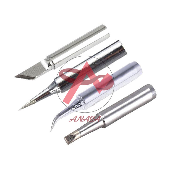 Combo Bộ Mũi Hàn Cho Máy Hàn Hakko 936 và 937 (Gồm 1 Đầu Mũi Hàn Nhọn 900M-T-I, 1 Đầu Mũi Hàn 900M-T-2.4D, 1 Đầu Mũi Hàn 900M-T-IS, 1 Đầu Mũi Hàn Dao 900M-T-K)