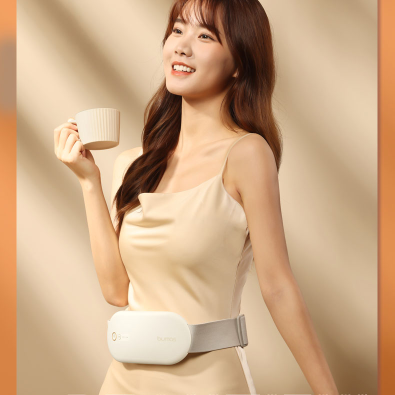 Đai chườm nóng, máy massage giảm đau bụng kinh bumas bu01 - hỗ trợ chống lão hoá da sau sinh