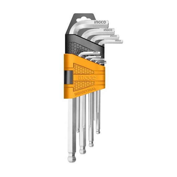 Bộ lục giác bi 9 chi tiết ingco hhk12091