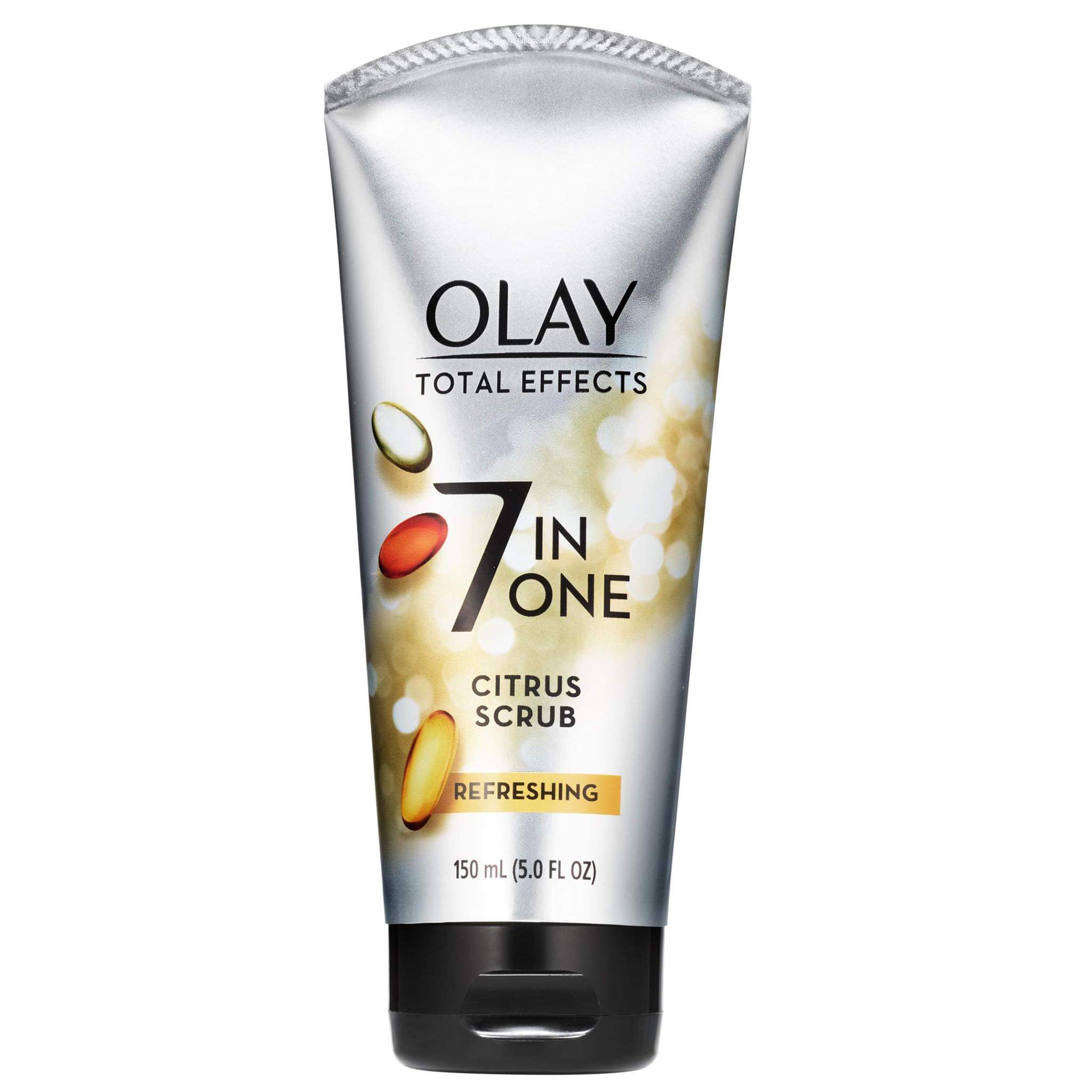 Sữa rửa mặt Olay Total Effects Refreshing Citrus Scrub Face Cleanser 150ML, 5.0 oz nội địa Mỹ