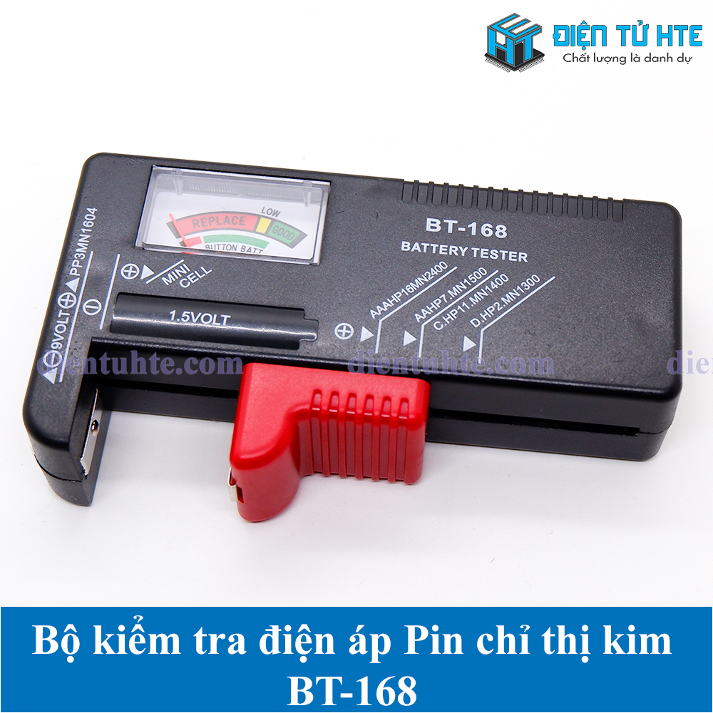 Bộ kiểm tra điện áp pin bt168 bt-168 chỉ thị kim