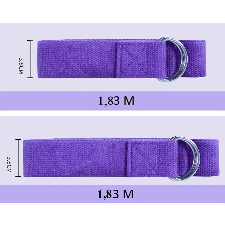 Dây tập yoga cotton dài 1,83m đa năng tập cơ tay, chân, lưng sp033 - dây tập yoga cotton loại tốt giá rẻ 1m83 x3,8cm sp045