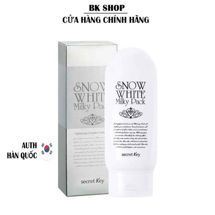Hàn Quốc Kem dưỡng trắng toàn thân Secret Key Snow White Milky Pack 200g
