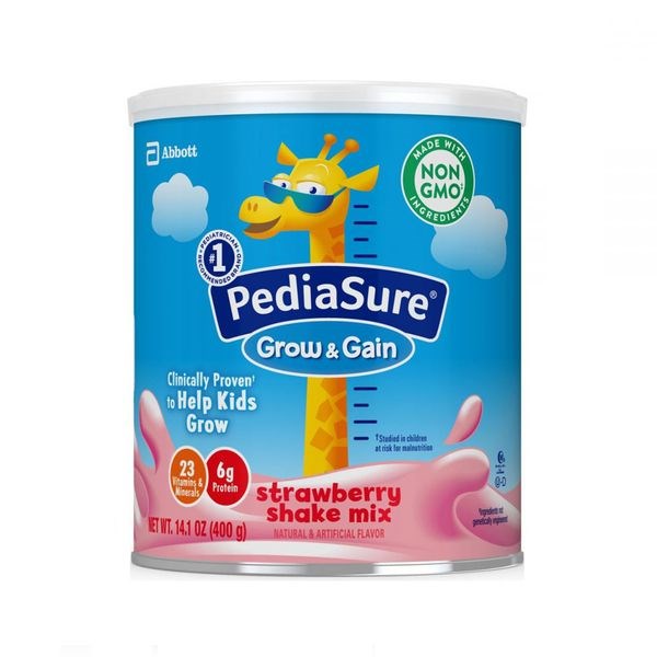 Date 05/2024  Sữa bột Pediasure hươu cao cổ Pediasure Grow & Gain Hương Dâu 400g