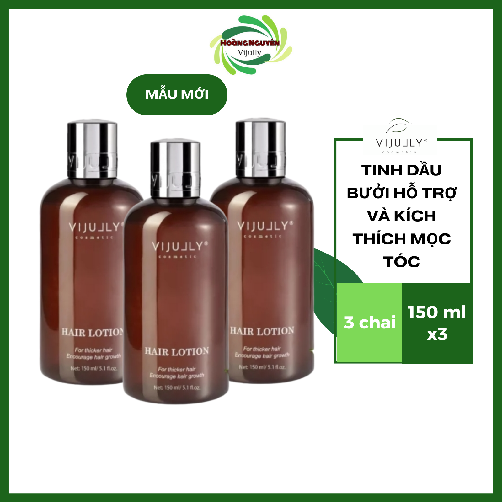 Combo 3 chai tinh dầu bưởi kích mọc tóc - làm dày tóc và giúp tóc mọc nhanh dài