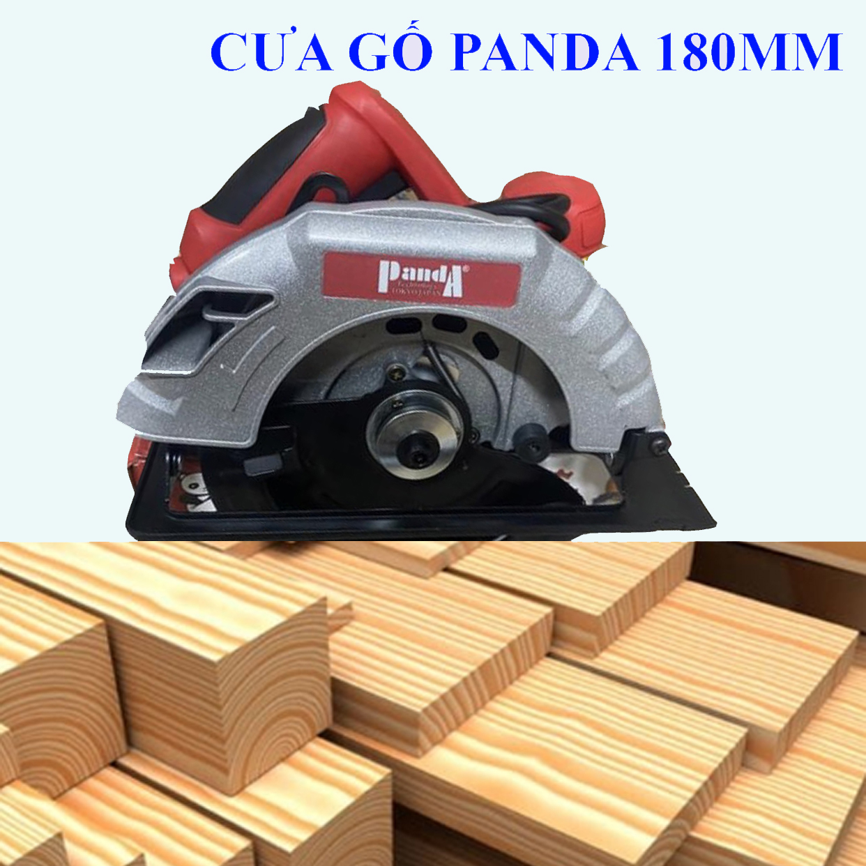 Máy Cưa gỗ cầm tay Nhật bản Panda lưỡi 180mm - Cưa đẩy tặng kèm lưỡi dành cho thợ mộc, coppha