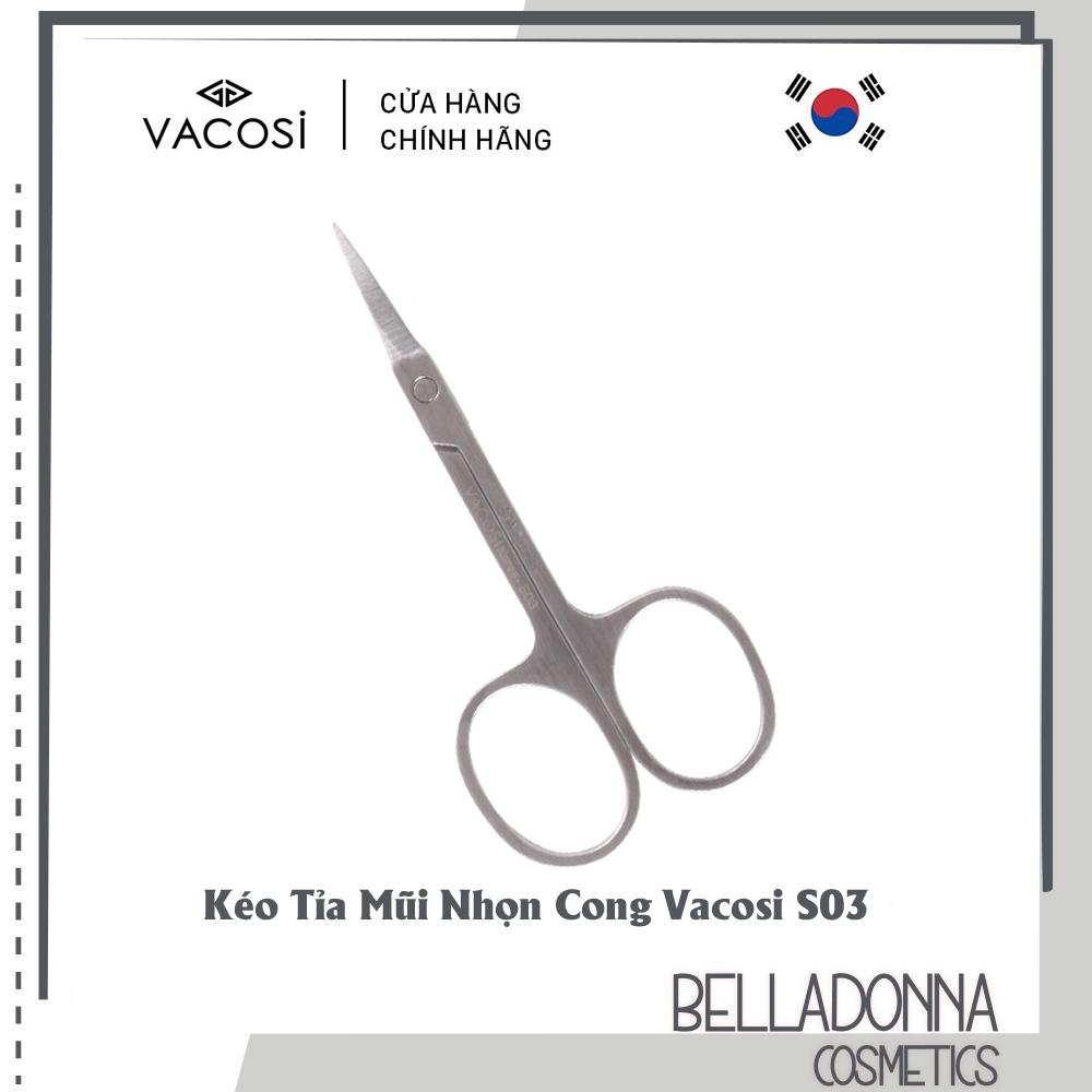 HCMKéo Tỉa Mũi Nhọn Cong Hàn Quốc Vacosi Curved Scissors - S03