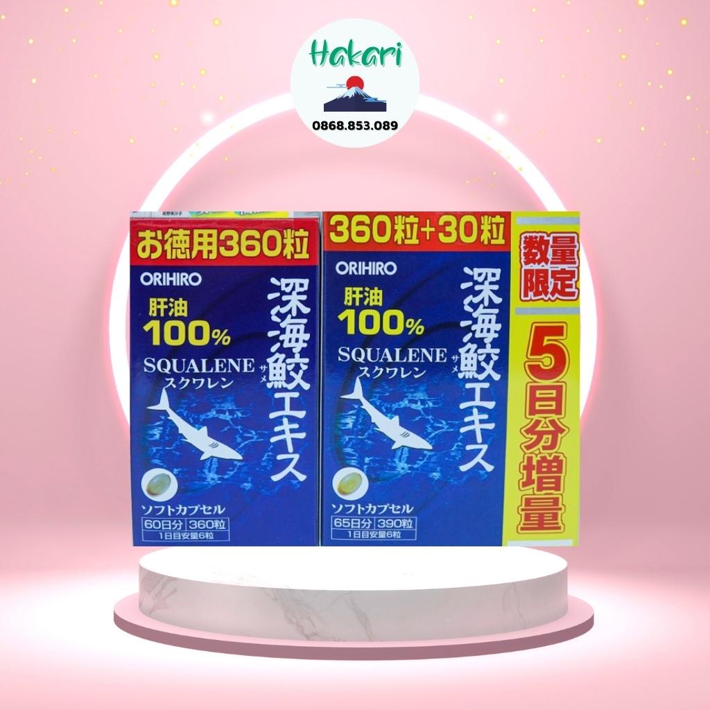 Viên uống Orihiro Shark Squalene chiết xuất dầu gan cá mập sụn vi cá mập Nhật Bản