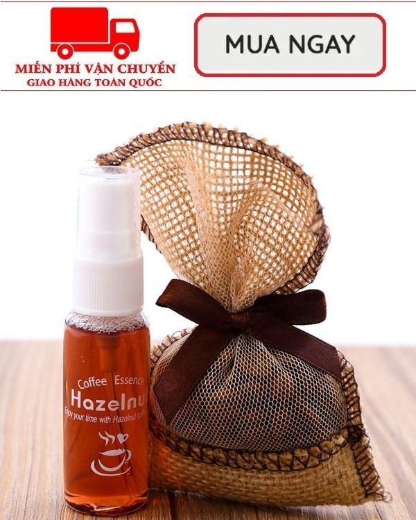 Bộ túi thơm treo xe hương cafe chính hãng Hazelnut Korea