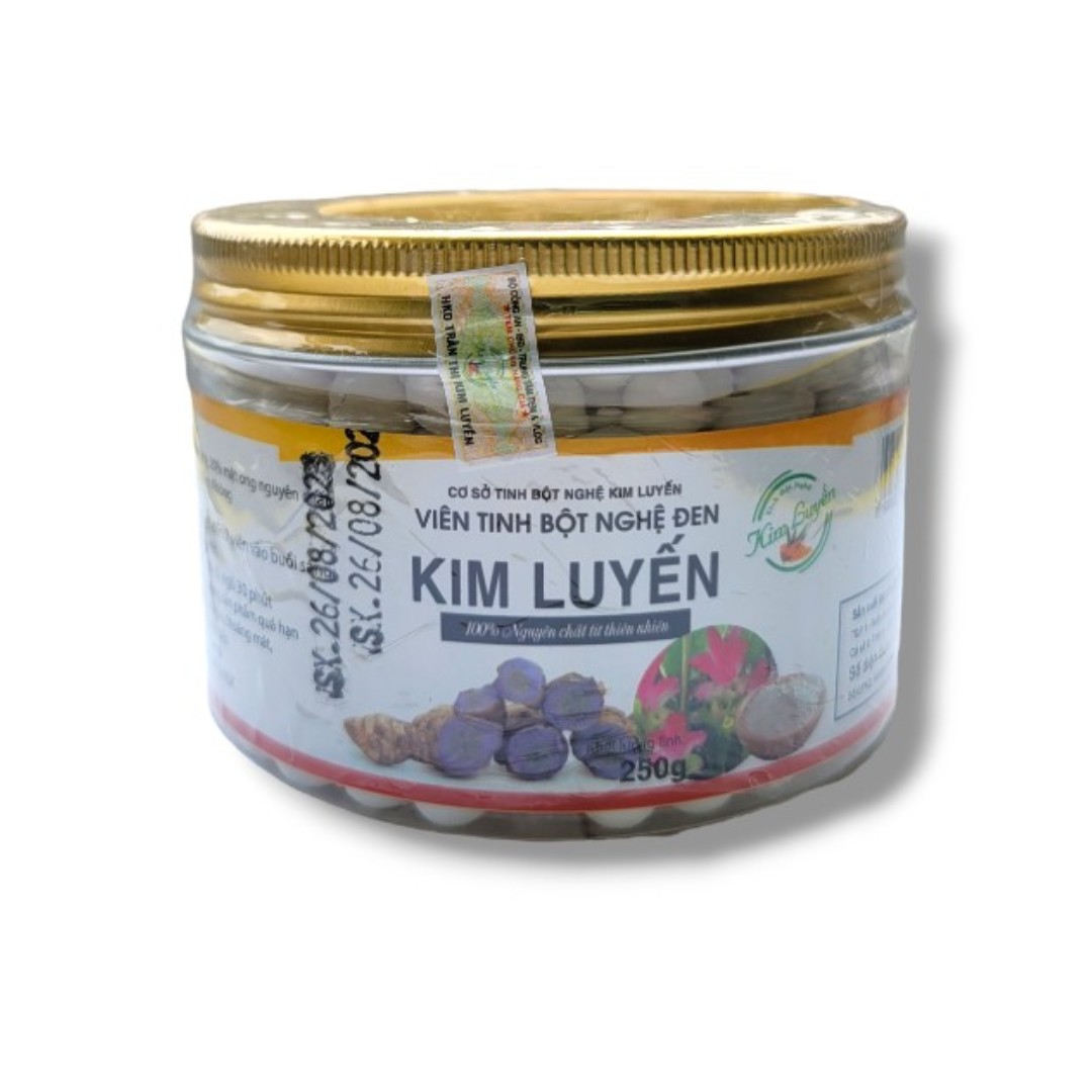Viên tinh bột nghệ đen kim luyến 250gr