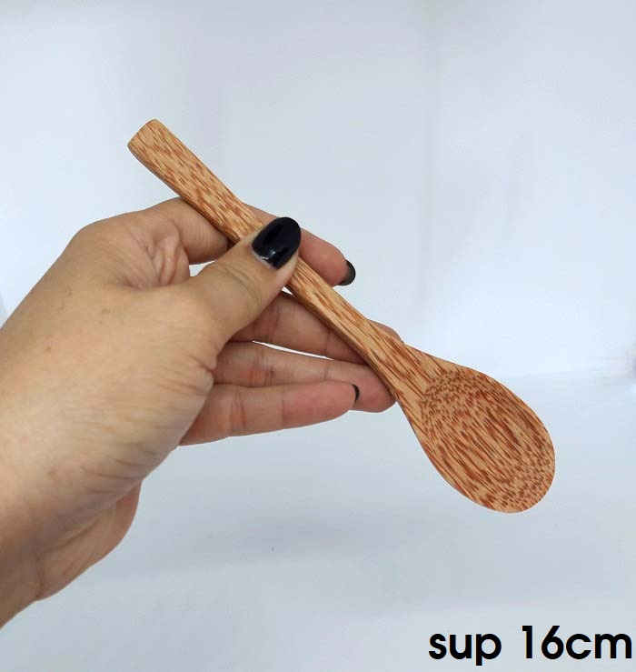 Thìa Gỗ Dừa YESCOCO - Thìa 16cm