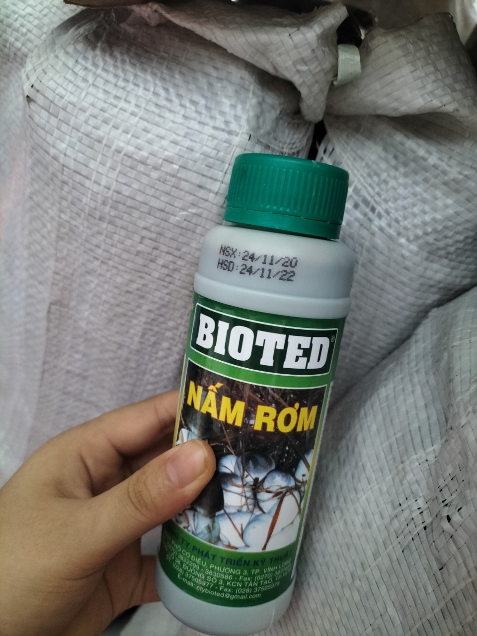 01 CHAI BIOTED CHẤT BỔ TRỢ MEO NẤM RƠM - KÍCH THÍCH TẠO QUẢ THỂ - CHỐNG DỘP NẤM RƠM