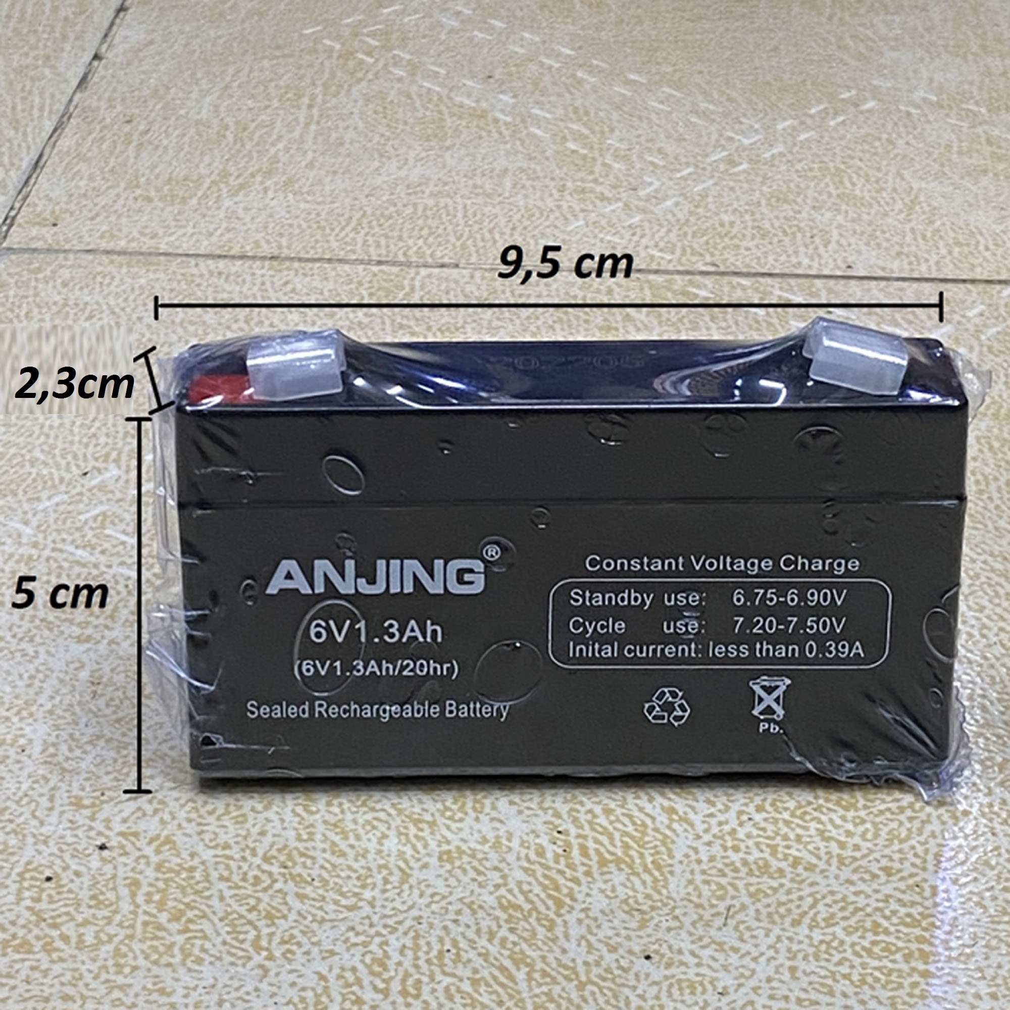 Bình ắc quy siêu nhỏ 6v - 1.3ah
