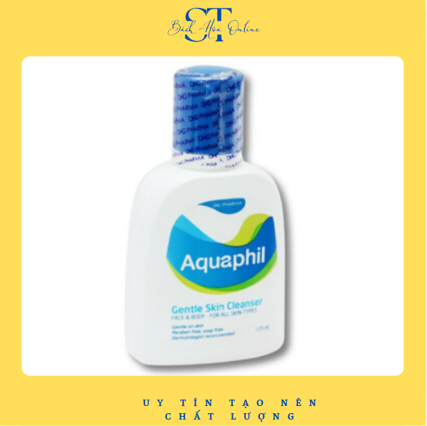 Sữa rửa mặt Aquaphil làm sạch dịu nhẹ, an toàn làn da nhạy cảm 125ml