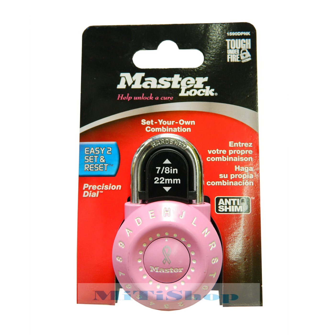 Khóa số master lock 1590 dpnk thân kẽm rộng 49mm - tievn