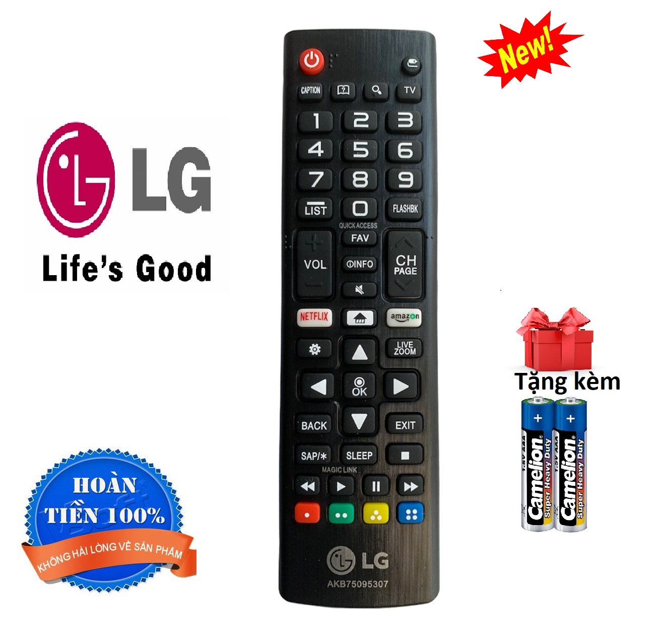 Điều khiển tivi lg remote lg akb75095307- hàng tốt