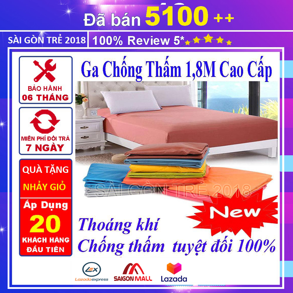 Ga trải đệm đẹp , Ga Chống Thấm Baby 1,8M Cao Cấp L474 , Tiện Lợi , Sang Trọng , Thoát Khí , Dễ Giặt , Bảo Hành Uy Tín Chất Lượng , Sezi 816