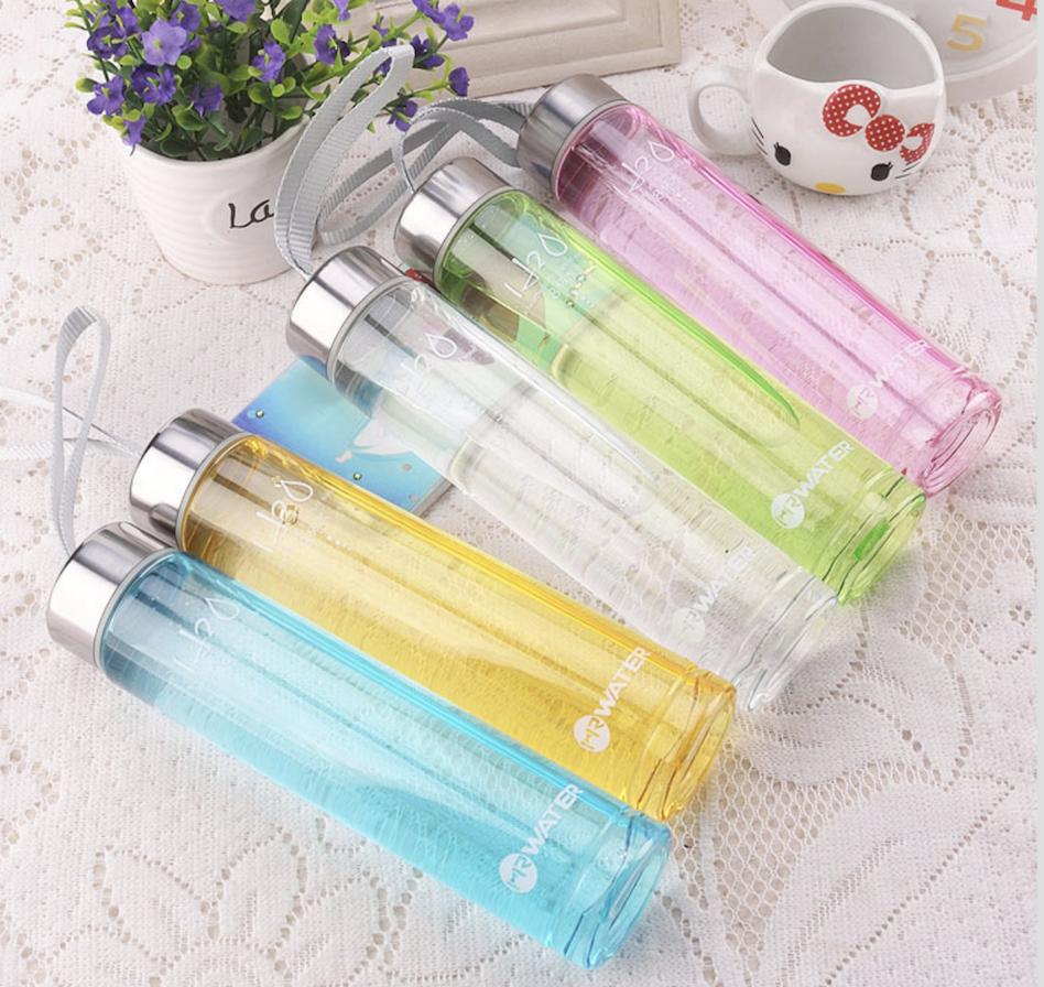 [HCM]Bình Nước ABS  In Chữ My Bottle H20 Nhiều Màu 280ml nắp làm bằng nhôm có dây cầm