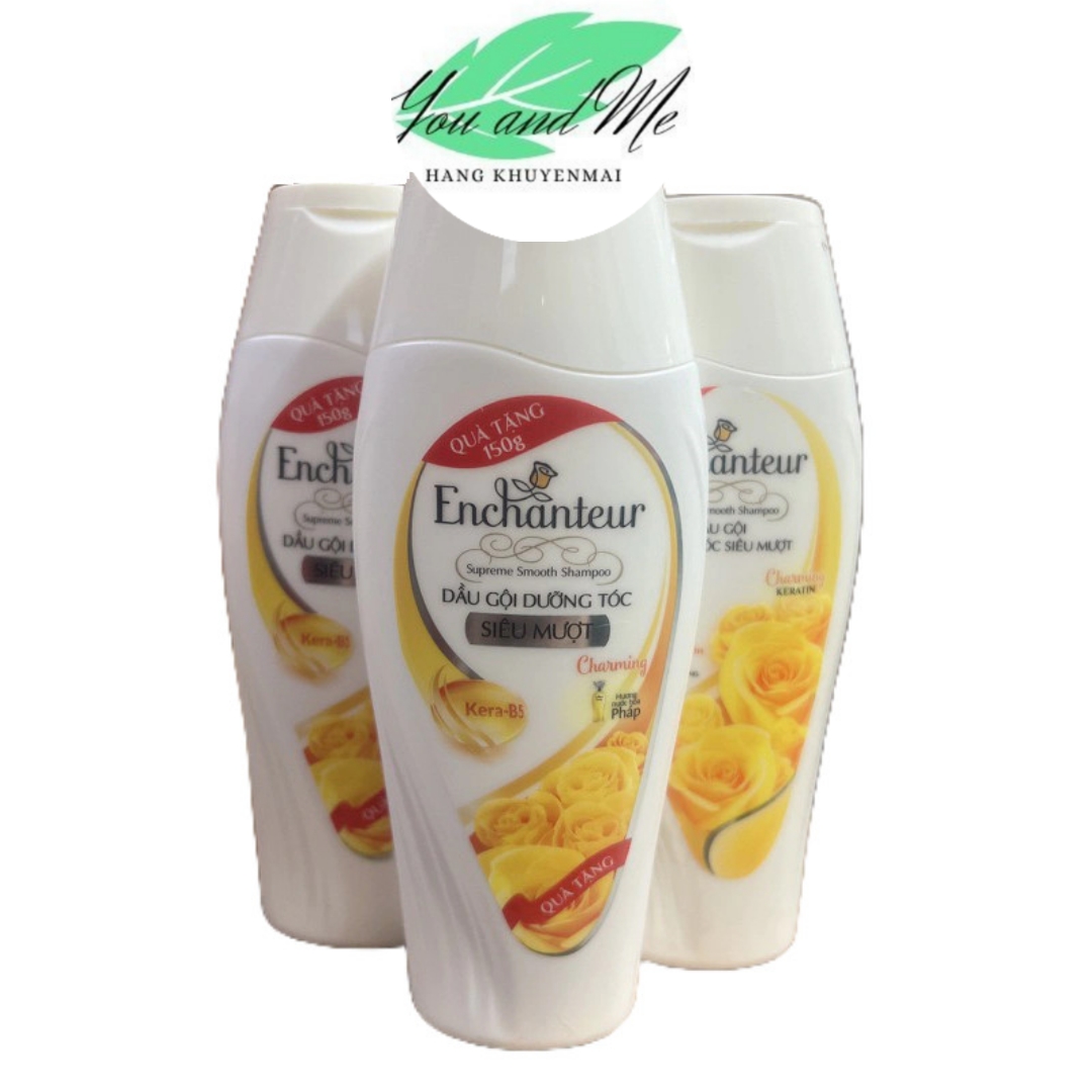 (Combo 3 chai hàng khuyến mãi 150g) Dầu Gội Dưỡng Tóc Siêu Mượt Enchanteur Charming