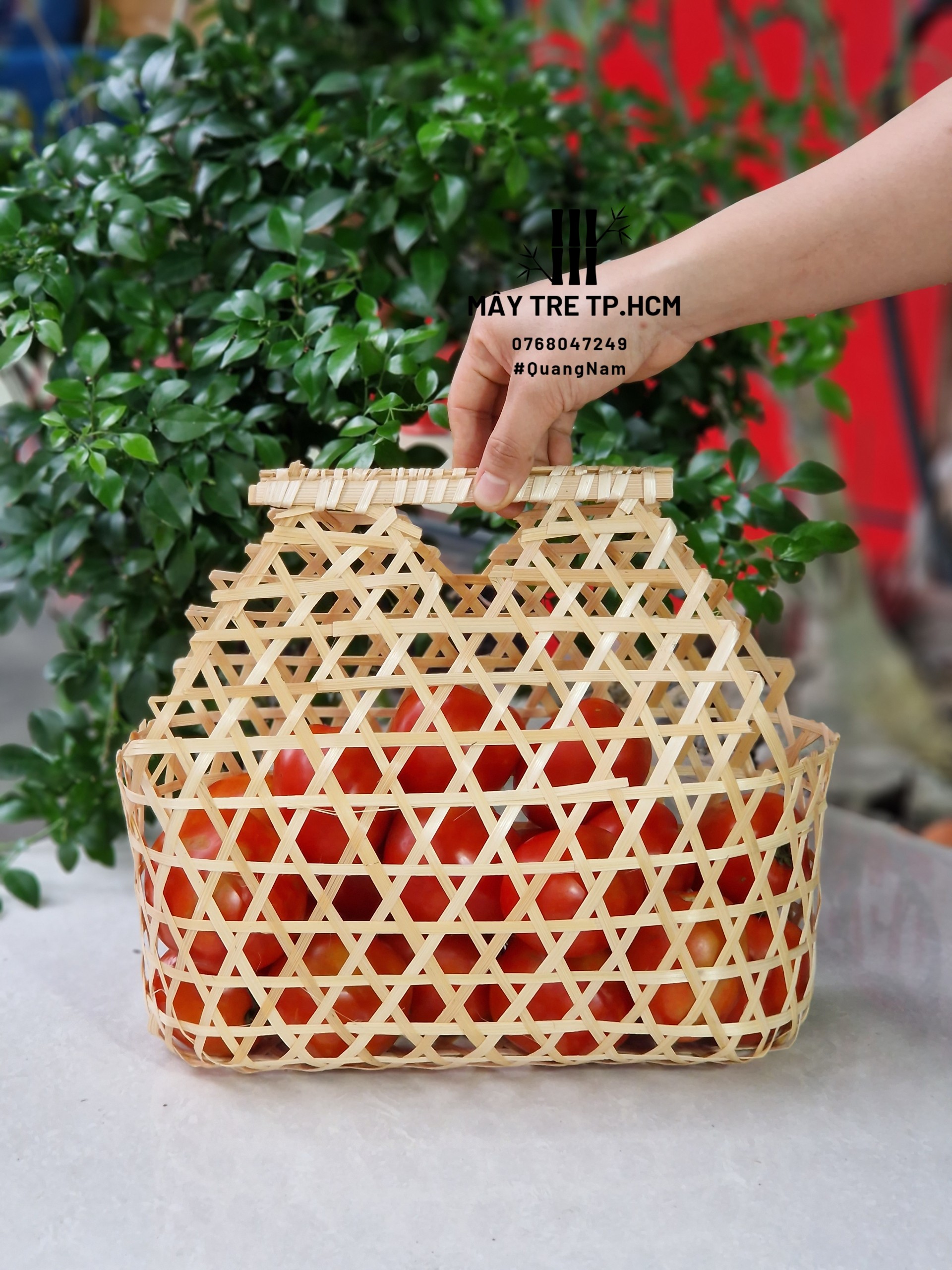 Giỏ tre đựng quà, giỏ đựng trái cây, quà tết