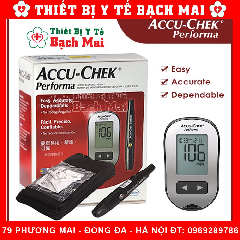 Máy Đo Đường Huyết Accu-check Performa [Tặng Hộp Que Thử 10 Que]