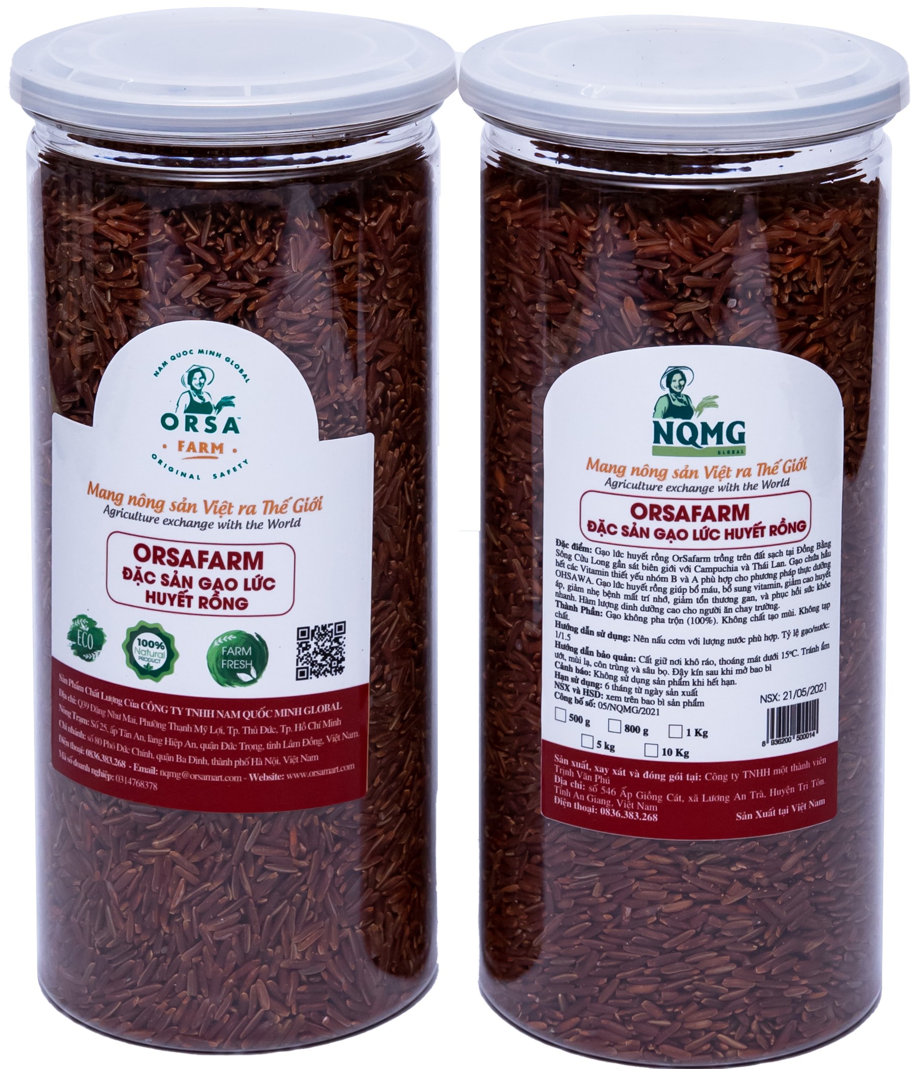 Gạo lứt huyết rồng orsafarm 800 gram gạo lứt huyết rồng lứt đỏ tác dụng giảm cân