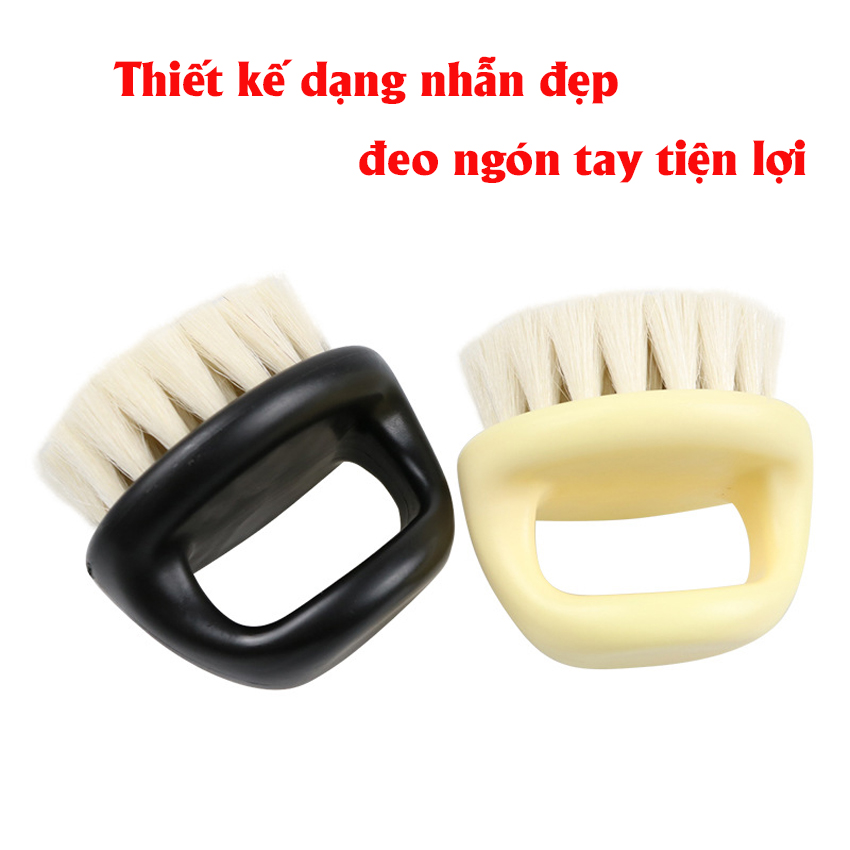 Chổi phủi tóc Barber chuyên fade hình nhẫn nhỏ gọn chuyên dụng dành cho thợ tóc