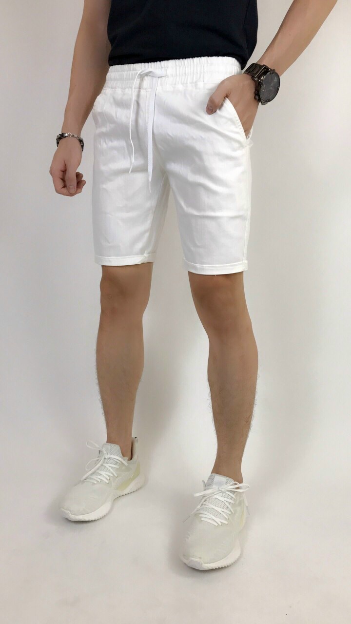 Quần short dài kaki thun dây rút QS16502
