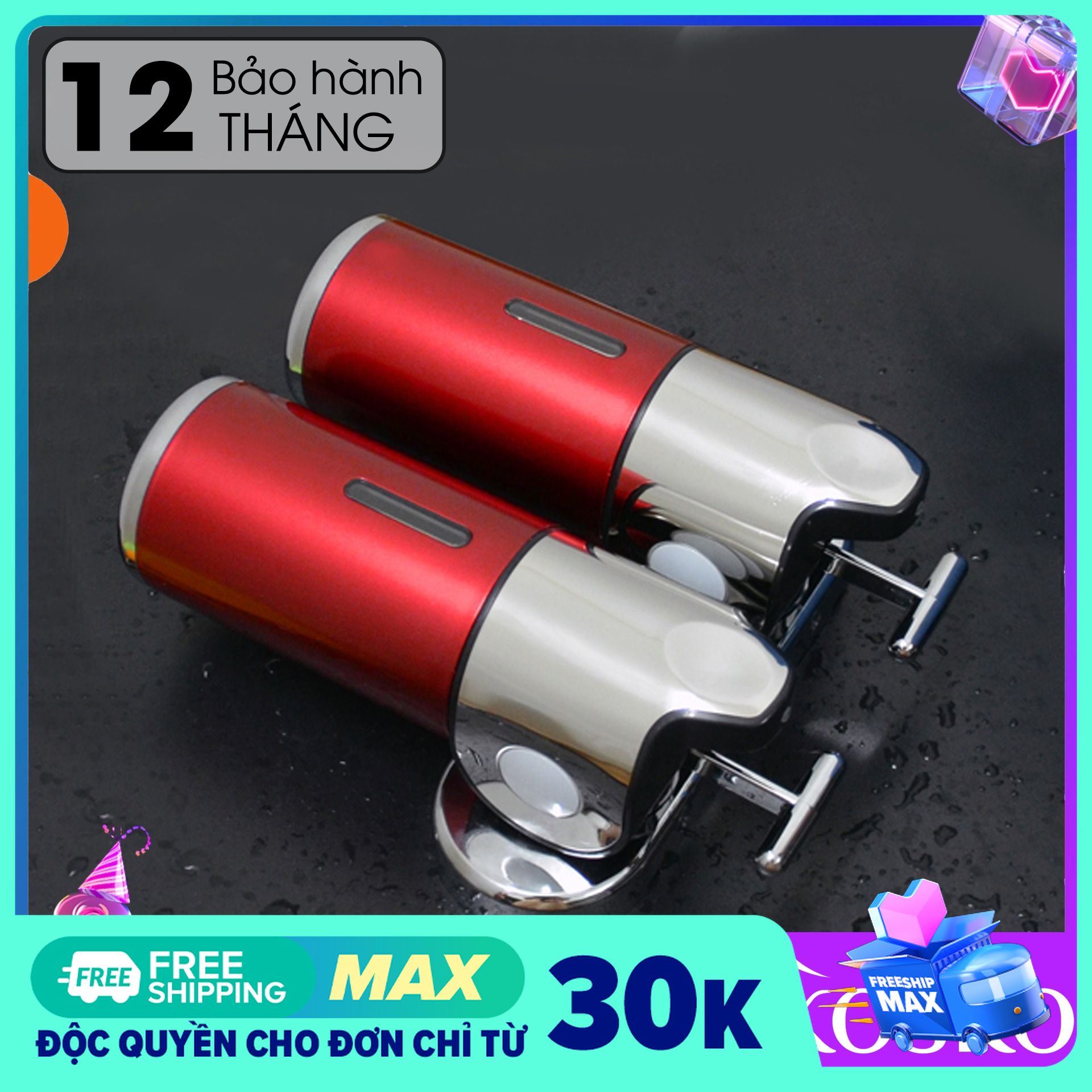 Hộp Đựng Dầu Gội Sữa Tắm Gắn Tường GANGANG KOREA Đỏ Đôi GGĐĐ02 Lắp Đặt Dễ Dàng - Sử Dụng Tiện Lợi (1 đổi 1 trong vòng 7 ngày khi phát hiện sản phẩm bị lỗi hoặc không như quảng cáo)