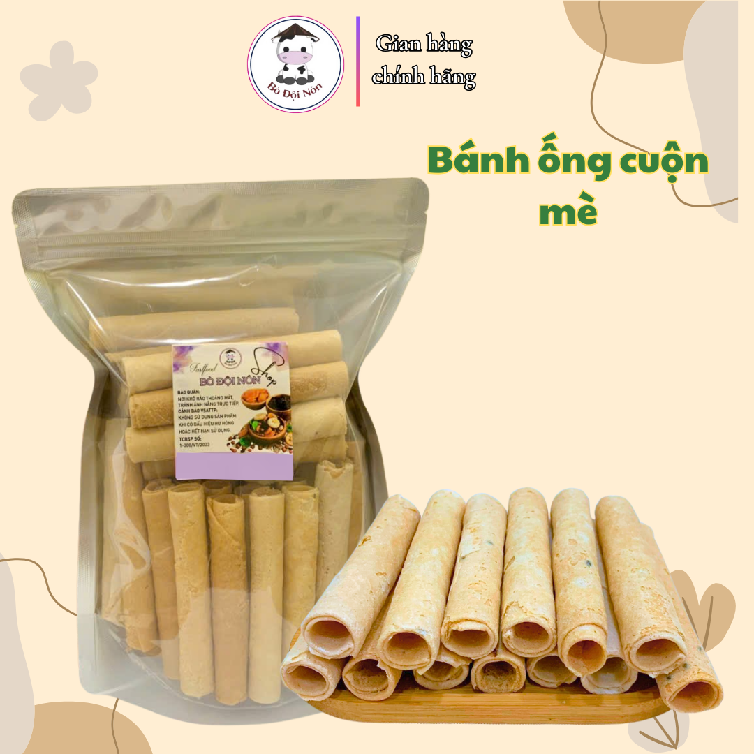 500Gr Bánh Ống Mè Cuộn Tròn | Bò Đội Nón Shop
