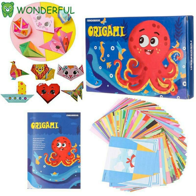 Bộ Giấy gấp xếp hình nghệ thuật Origami Nhật Bản 156 tờ kèm sách hướng dẫn - Smart Baby