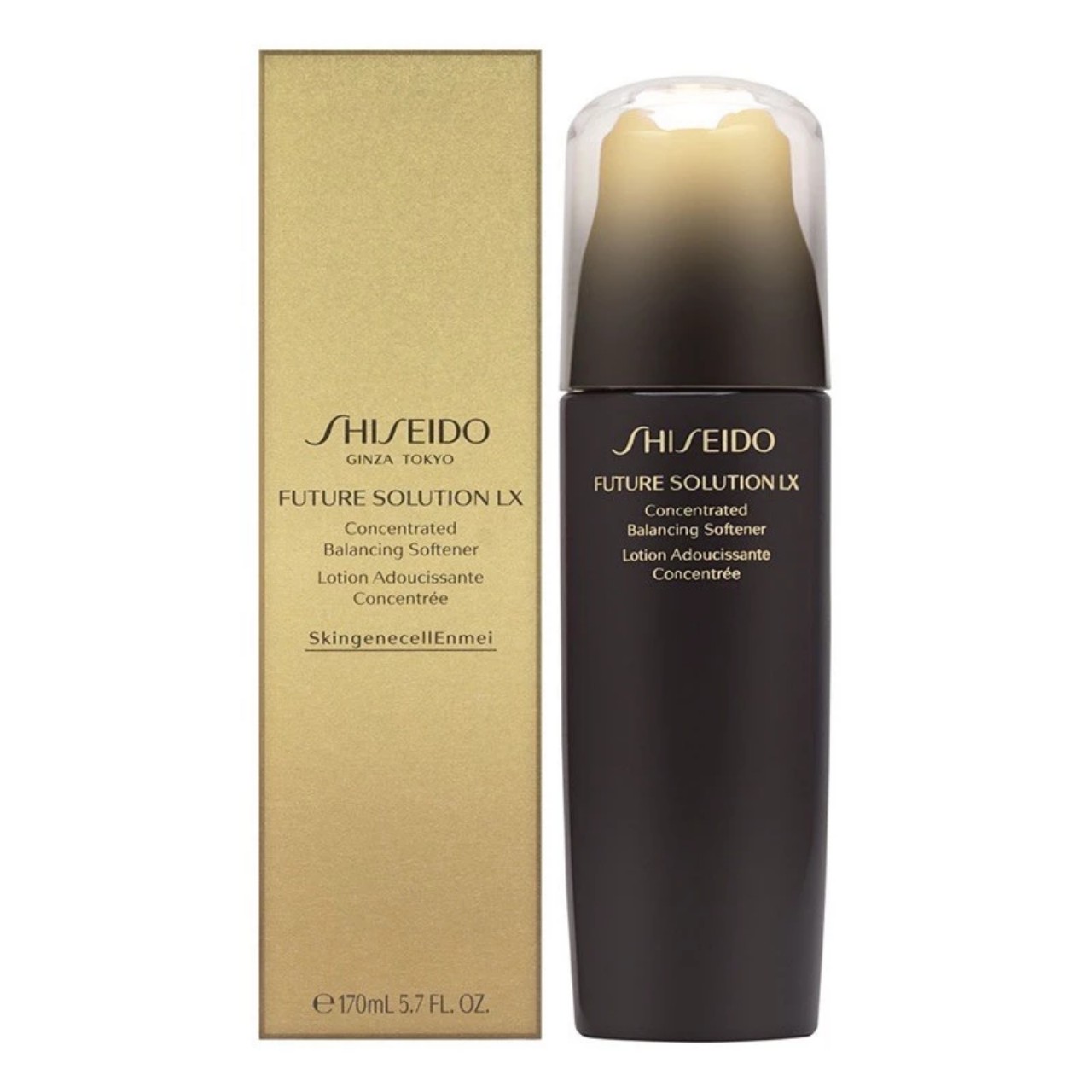 Nước hoa hồng cân bằng da Shi.sei.do Future Solution LX Concentrated Balancing Softener E của Nhật chai 170ml - cam kết hàng công cty chính hãng