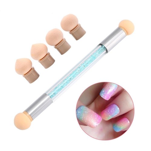Cọ omber cán đá hai đâu chăm sóc trang trí móng làm nail