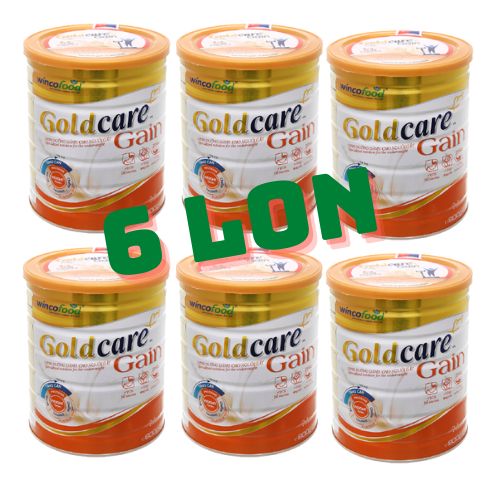 (COMBO 6 LON) Sữa bột Wincofood Goldcare Gain (850g/lon)