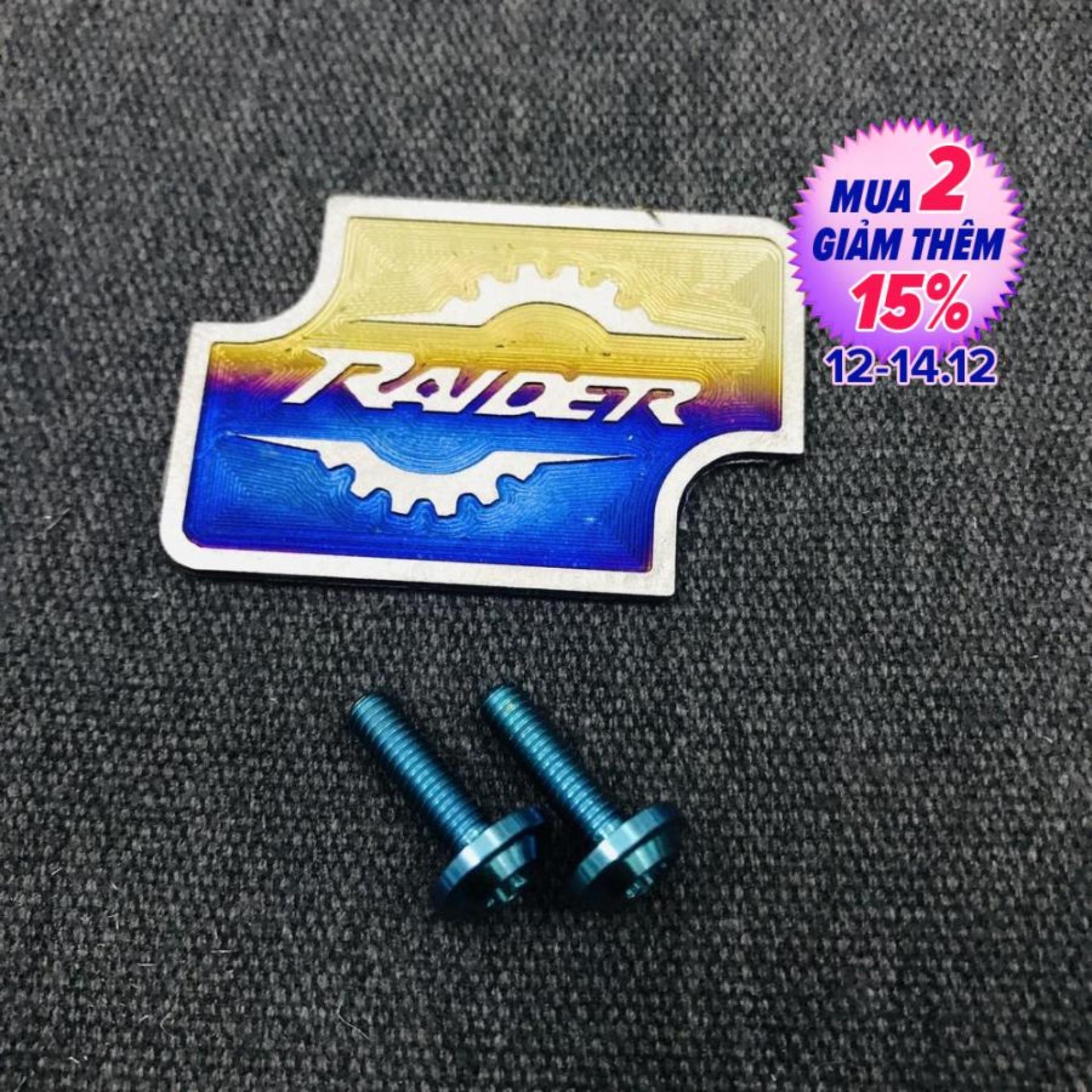 [HCM][HOT 2019] NẮP BÌNH DẦU TITAN RAIDER KÈM 2 ỐC GR5 MÀU XANH NGỌC LỤC BẢO