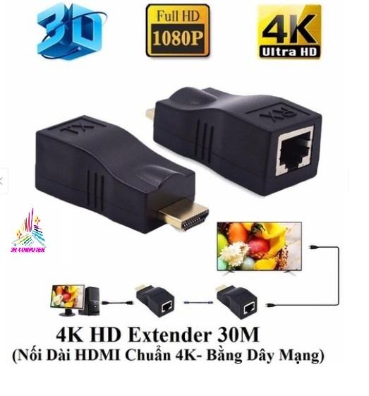 hdmi sang lan ,Bộ kéo dài HDMI 30M qua cáp mạng LAN RJ45 cat6  ,Đầu chuyển đổi HDMI to LAN 30M
