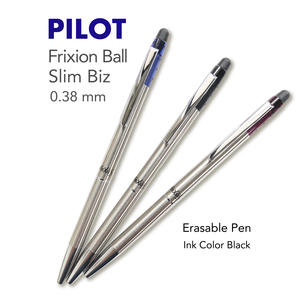 Pilot Frixion Ball Slim Biz - Bút bi xóa được Frixion 0,38mm Bút gel xóa được 3 biến thể màu thân Bút FRIXION Bút ghi điểm Bút ngắn Bút nhật ký