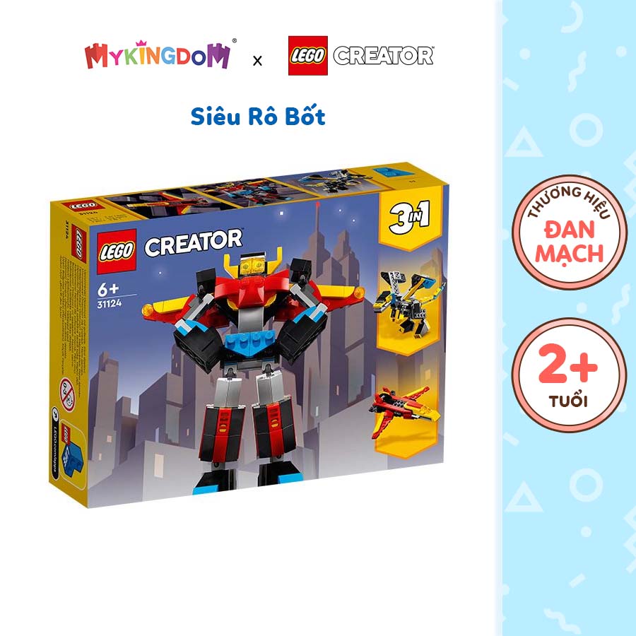 Đồ Chơi LEGO CREATOR Siêu Rô Bốt 31124 159 chi tiết