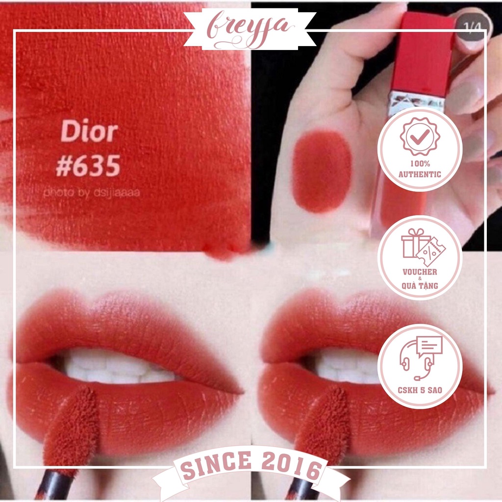Son Kem Dior 635 Rouge Ultra Care Liquid  Màu Ðỏ Ðất  websosanhvn