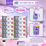 Combo 10 gói Khăn Ướt Lau Bề Mặt Đa Năng MaxKleen 30 Miếng/gói