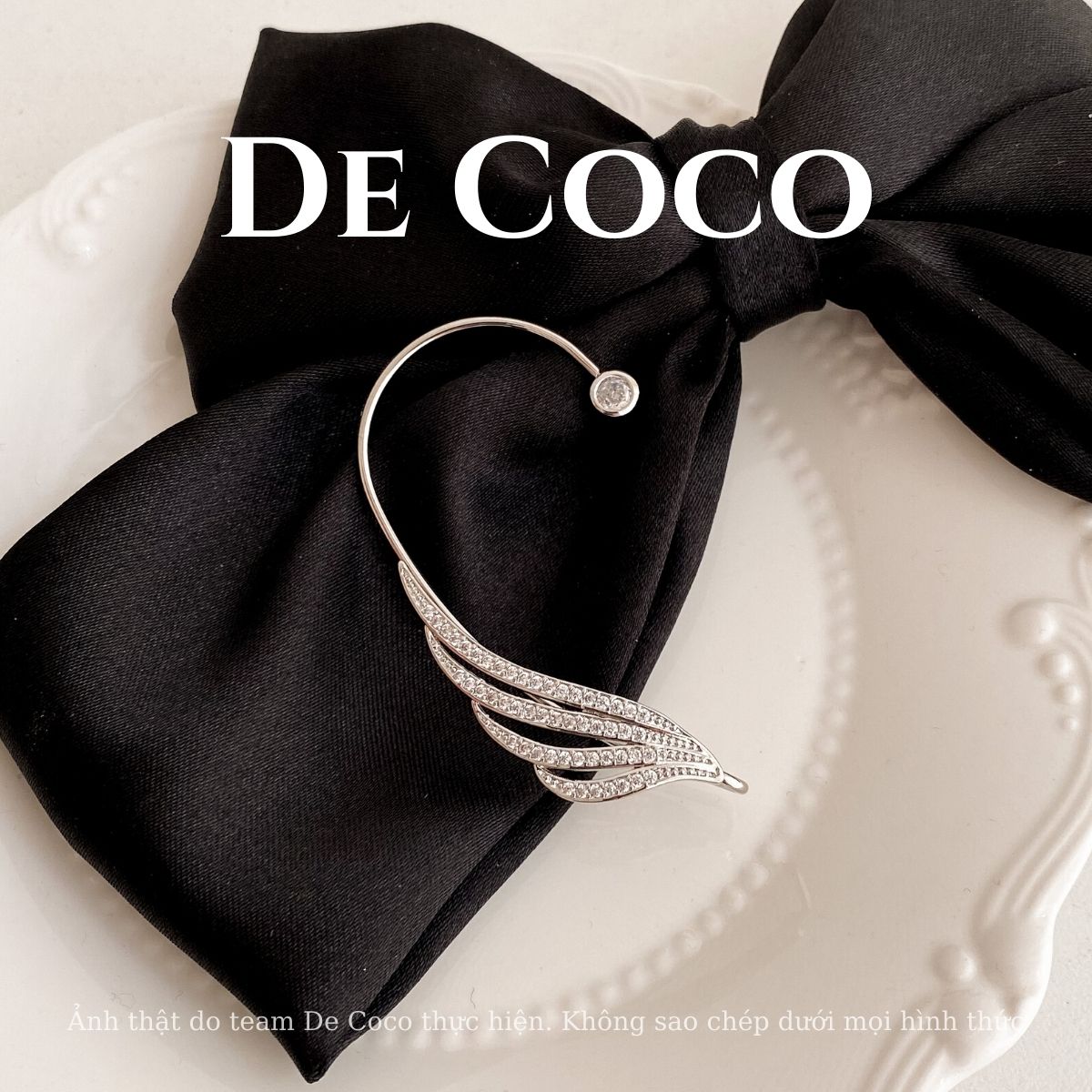 Khuyên tai mix kẹp vành, bông tai nữ Veren De Coco