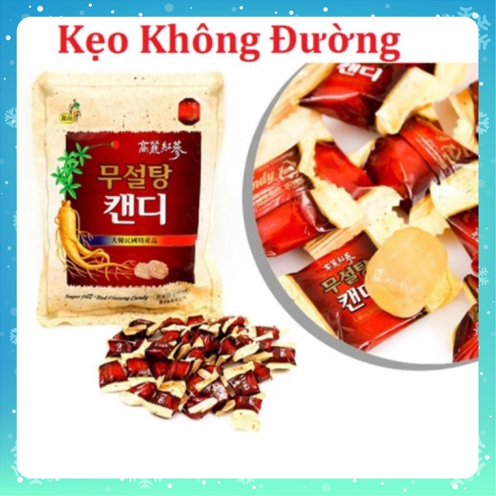 Kẹo sâm không đường Hàn Quốc gói 500g date mới