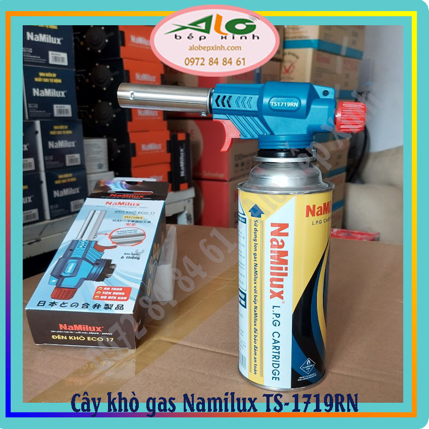 Đèn khò ga mini Namilux TS1719RN - Cây khò ga TS1719RN - An toàn - Alo Bếp xinh